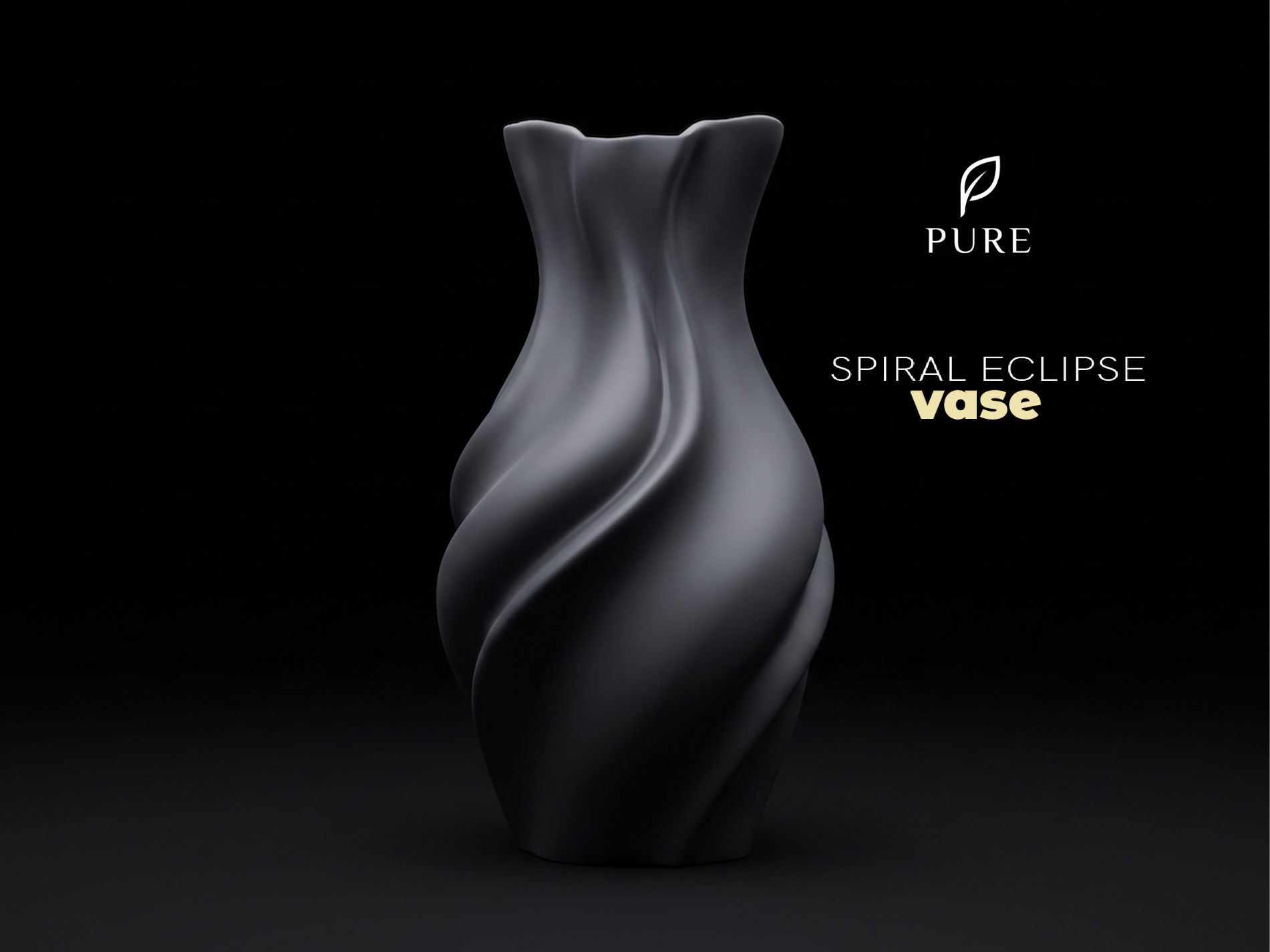 SPIRAL ECLIPSE solid VASE