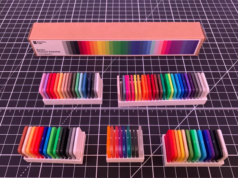 Holder for Bambu Filament Swatches