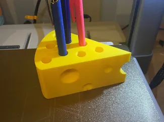 Cheese slice pen holder