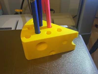 Cheese slice pen holder 
