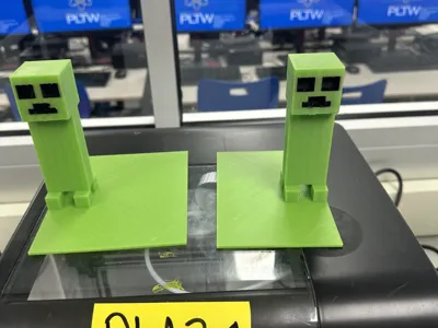 Minecraft Creeper Bookends