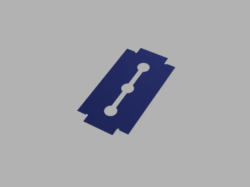 1:1 Model razor blade