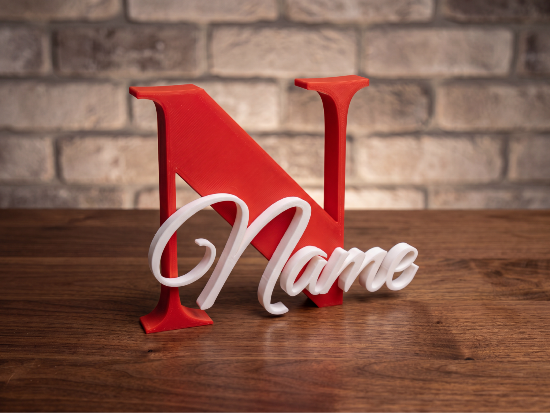 Customizable Initial name sign