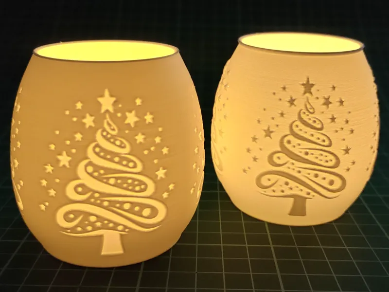 Tealight Christmas tree lamp