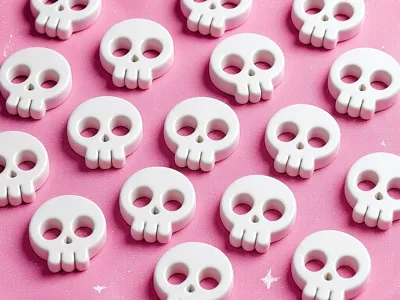 Halloween STL - Scatter Props - Skull