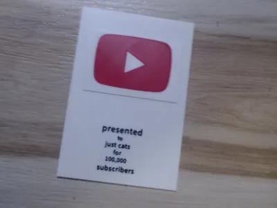 100,000 youtube play button