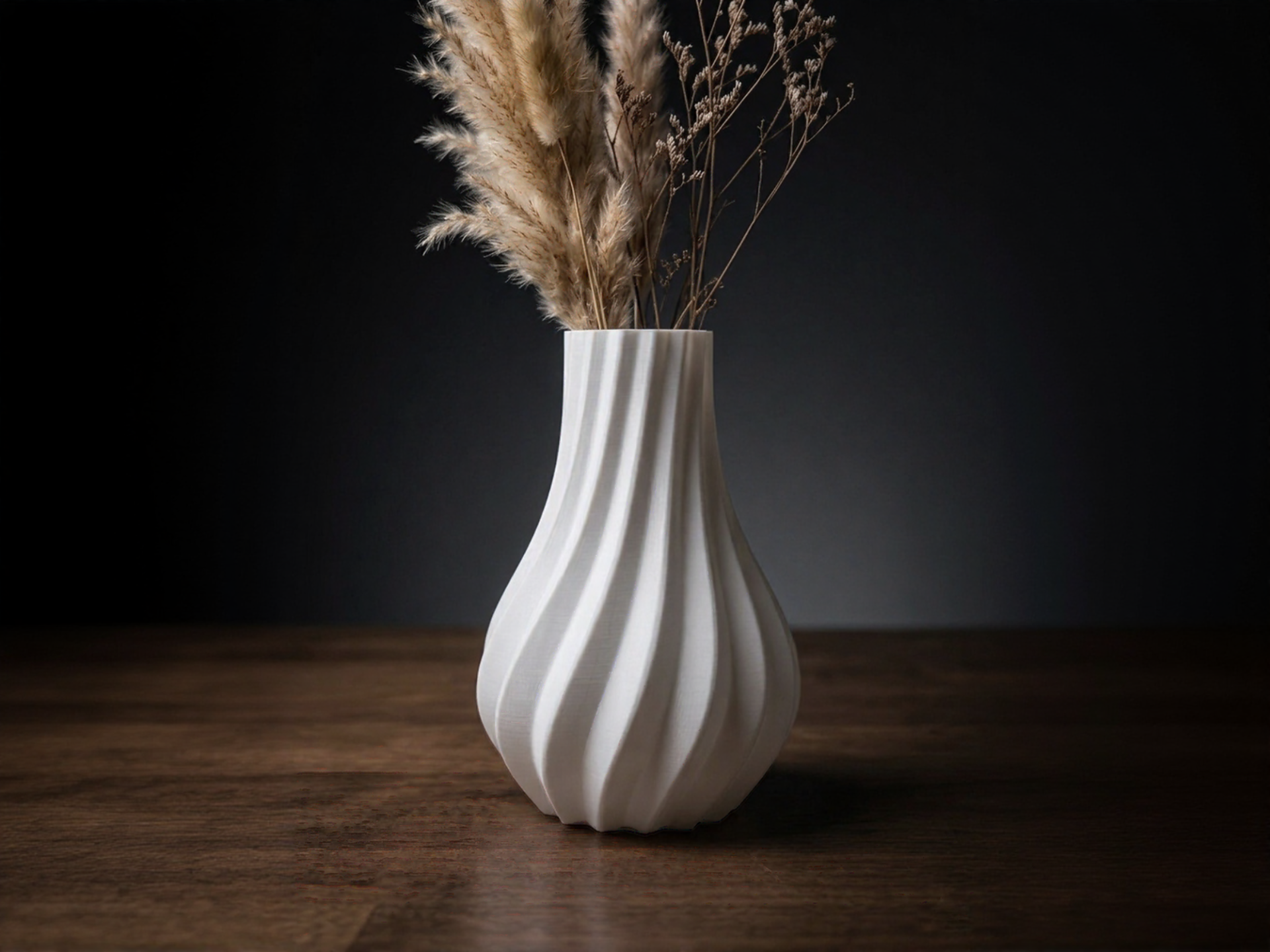 Elegant Twisted Vase – Minimalist Decor