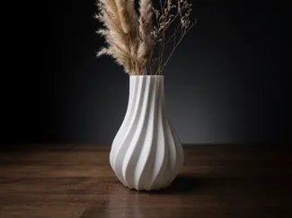 Elegant Twisted Vase – Minimalist Decor