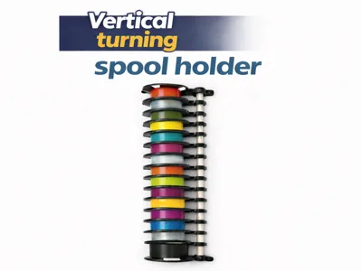 Vertical spool holder, up to18 rolls of filament