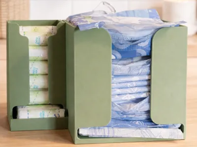 Tampon & Pad Dispenser Holder - Bathroom Dispenser Box