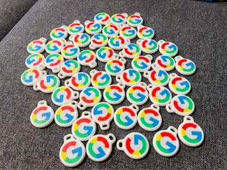 AirTag holder with Google logo