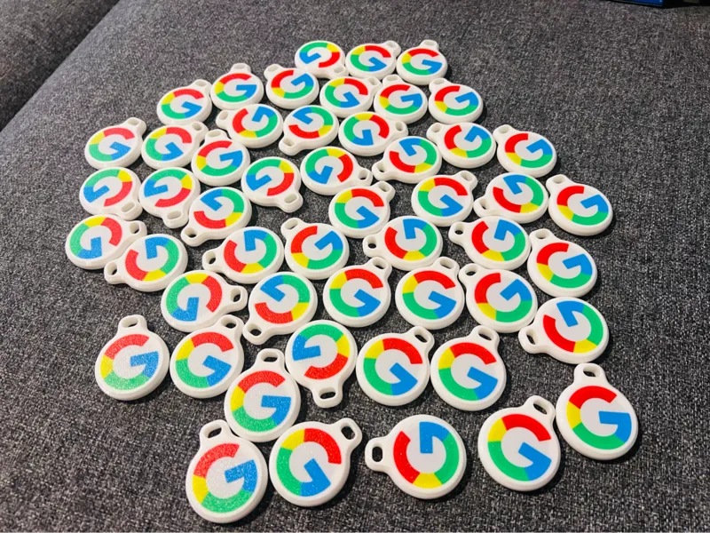 AirTag holder with Google logo