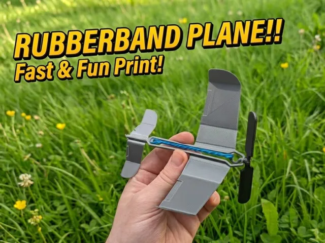 Rubber Band Powered Plane – Adjustable Wings