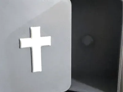 Rosary Keepsake Box and Cross Relief - parametric