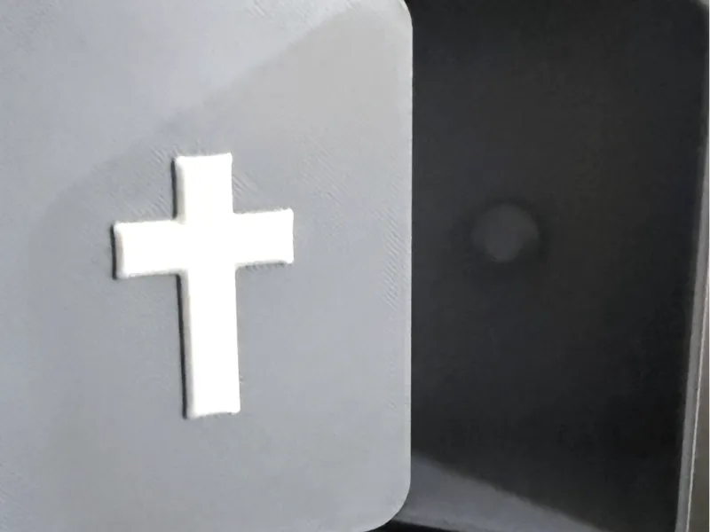 Rosary Keepsake Box and Cross Relief - parametric