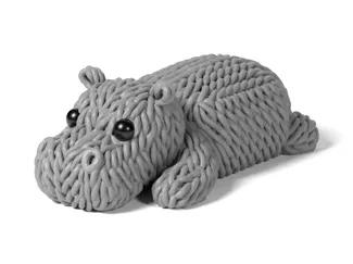Knitted Cute Hippo