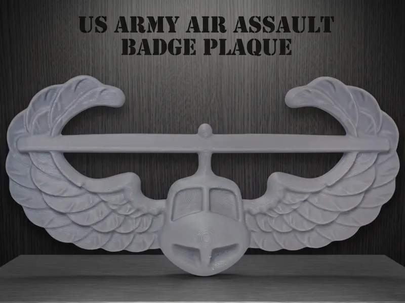 US Army Air Assault Badge Plaque