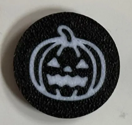 Halloween Enkaufswagenchip Kürbis