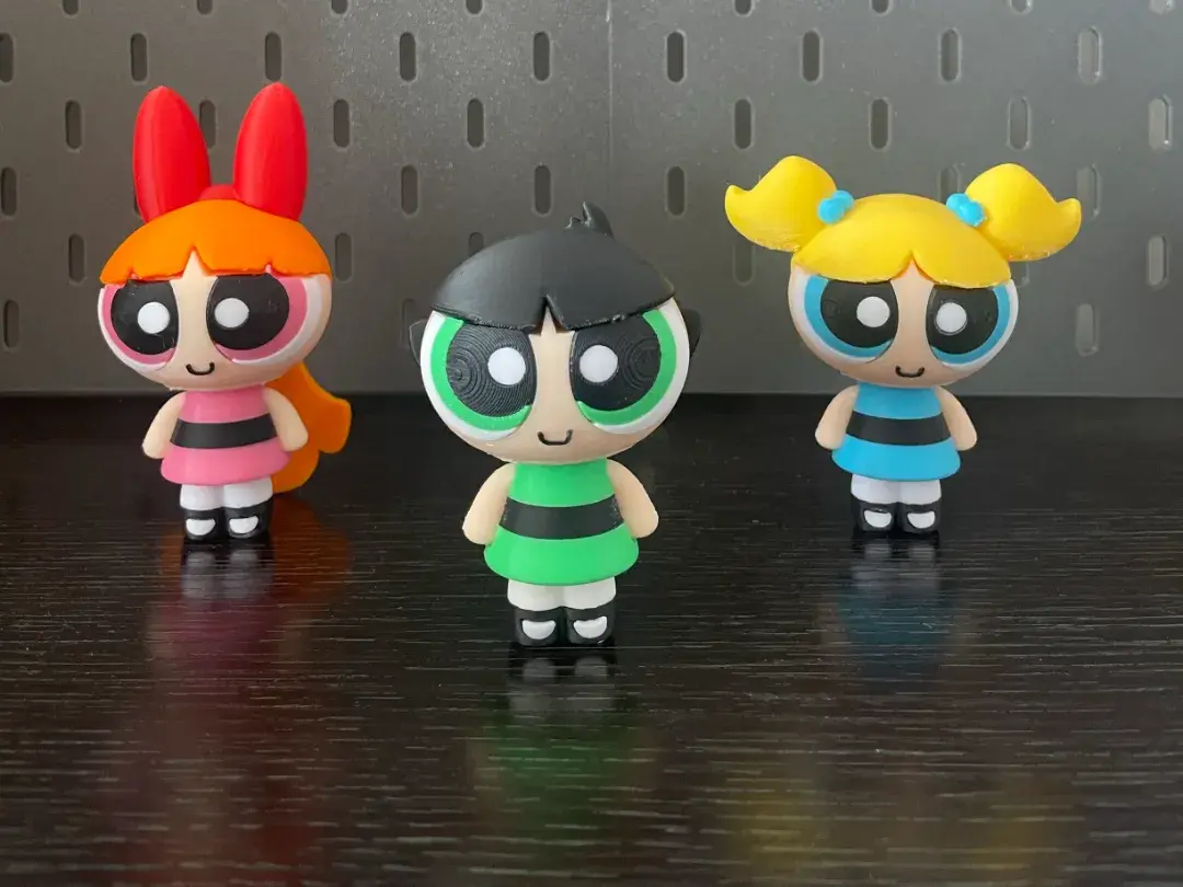 Miniatura 2 do modelo 3D 飞天小女警 毛毛（分件打印，无需AMS，9cm）