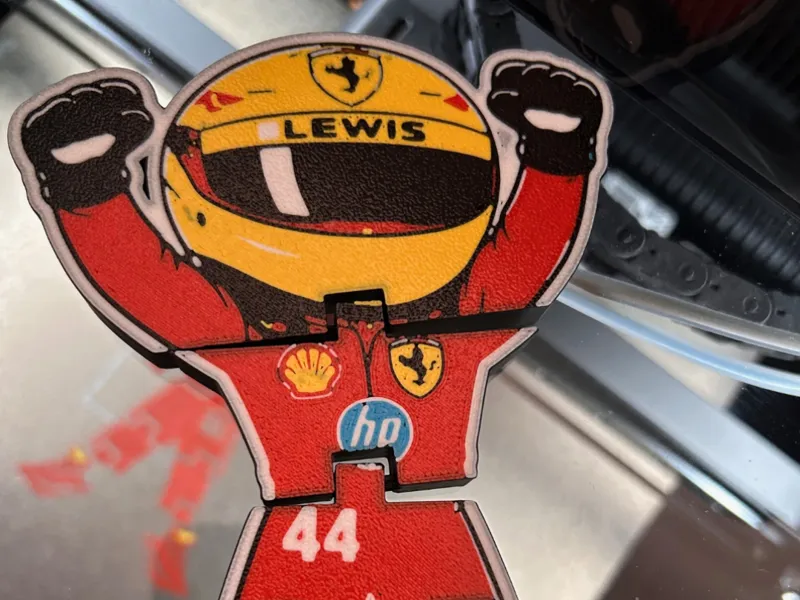 Flexi Ferrari F1 figure Lewis and Charles