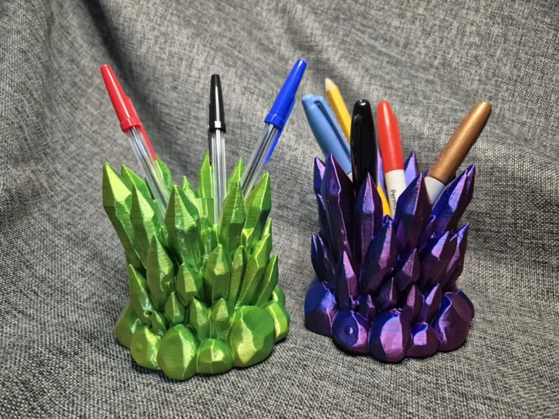 Crystal Geode Pen Pot Pen Holder For Desk