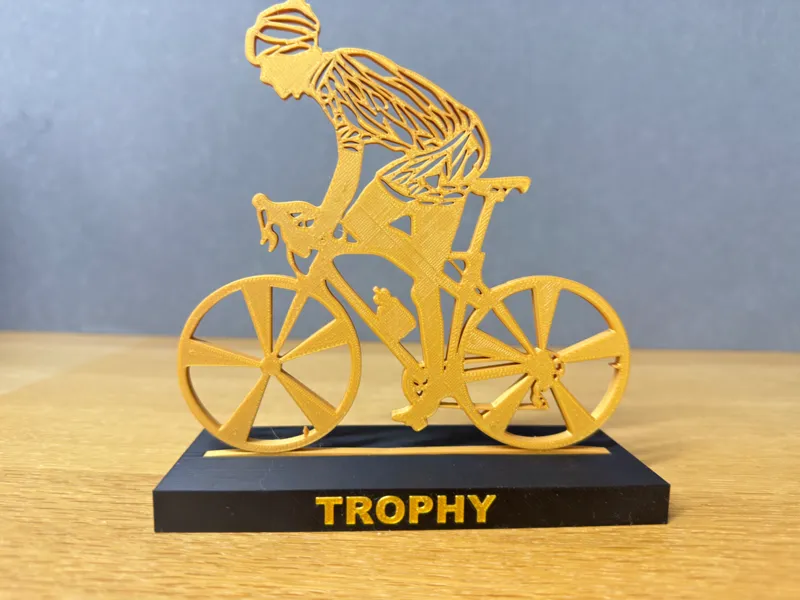 Cycling with 5 spokes Male Trophy