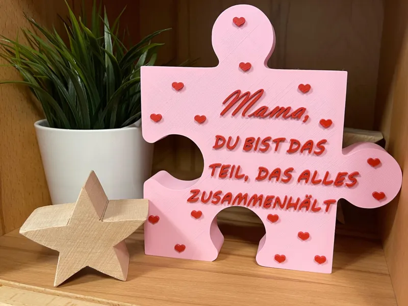Muttertagsgeschenk Puzzelstück / Mothersday Jigsaw