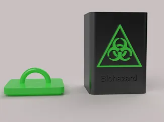 Trash can Biohazard