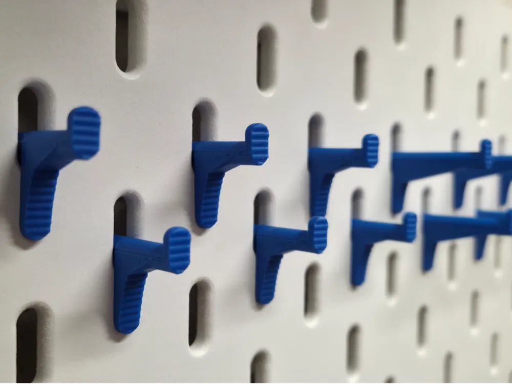 Universal Design Learning Model Strong Universal Hook for IKEA Skådis Pegboards - Free 3D Print Model ...