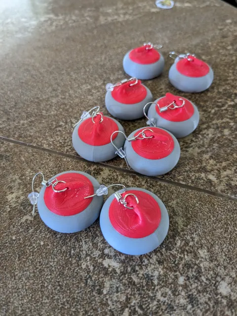 Curling Rock earrings view 2