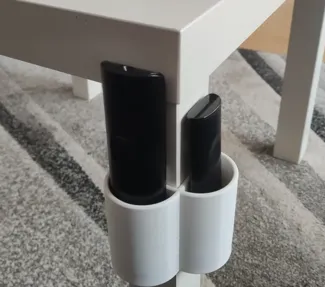 TV remote holder for IKEA LACK table