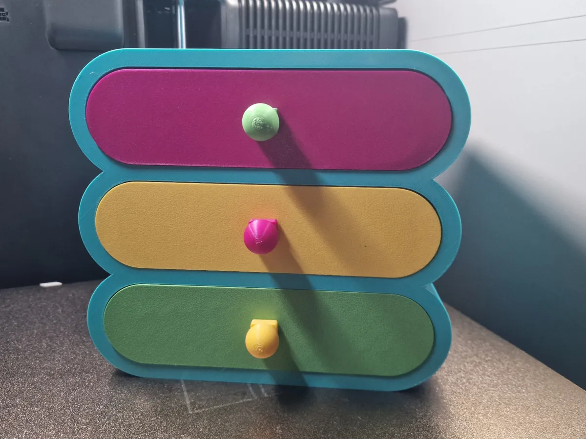 Cute Desktop Drawer Storage - Free 3D Print Model - MakerWorld