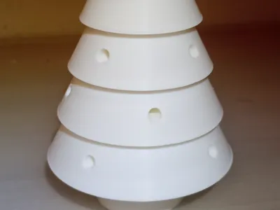 Christmas tree with LEDs