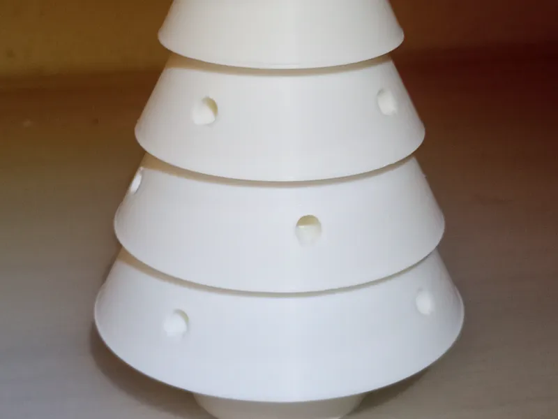 Christmas tree with LEDs