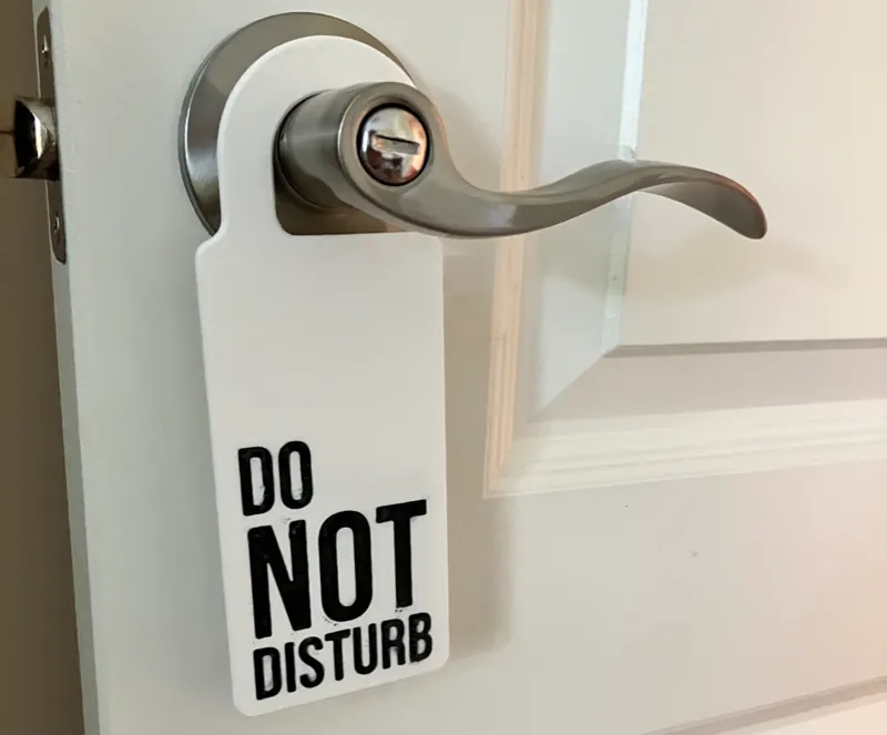 Hotel Style Door Sign - Door Sign - Do Not Disturb