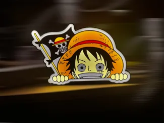 lampada led  luffy one piece