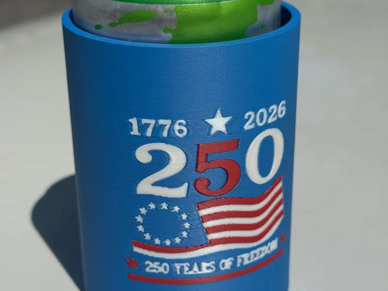 US 250th Anniversary Can Koozie 4th of July 2026