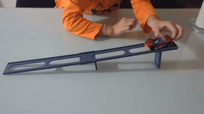 Toy car down slope 36mm wide