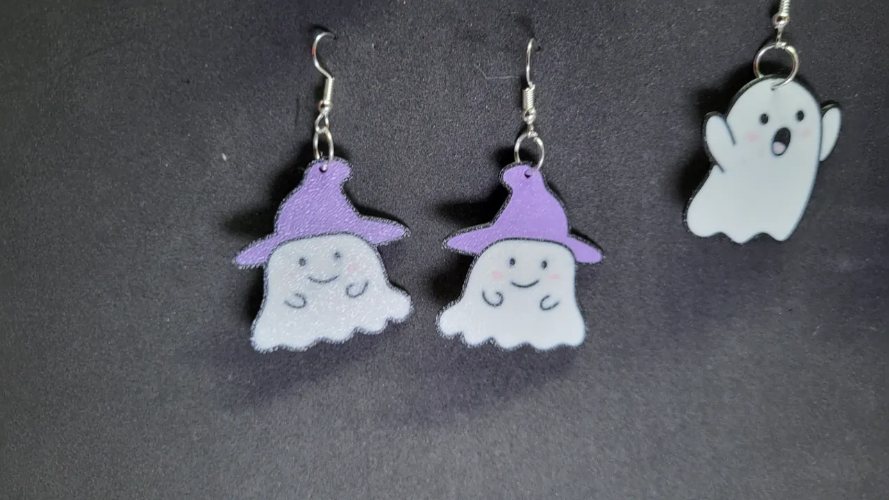 Cute Ghost Earrings view 3