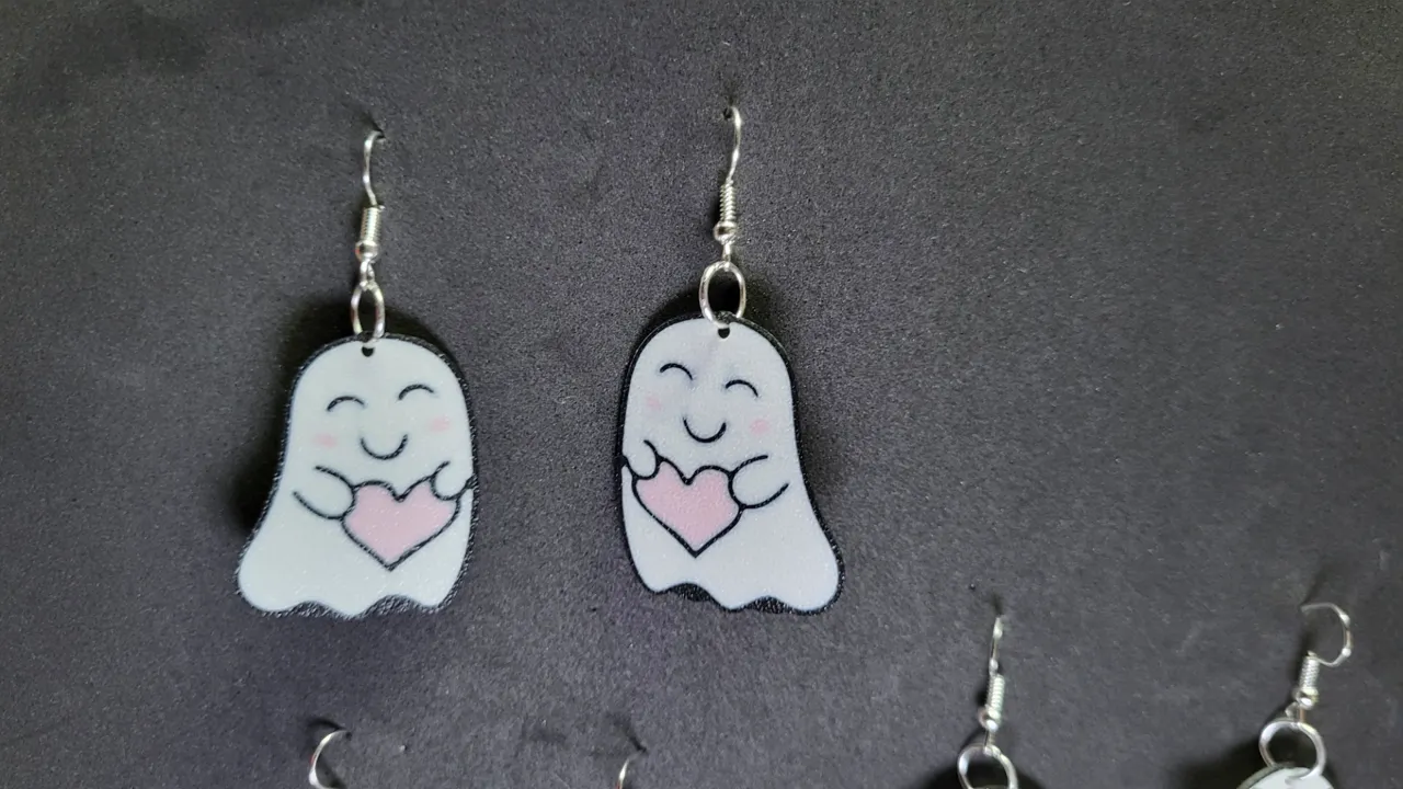 Cute Ghost Earrings view 2