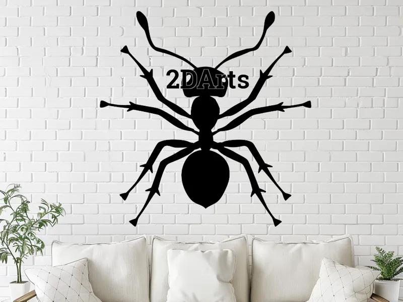 Ant Silhouette – STL for 3D & Laser Cut