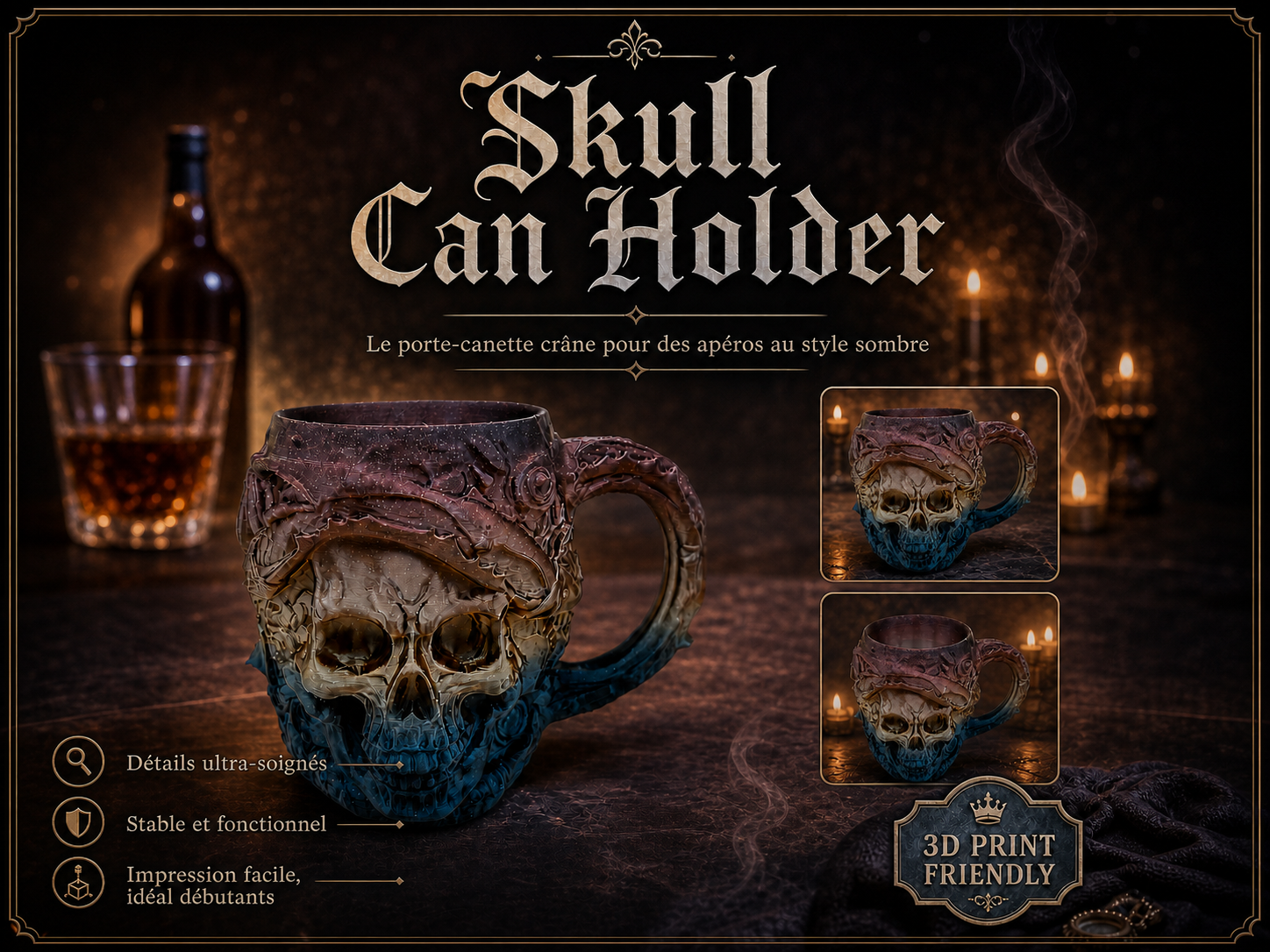 Skull Can Holder