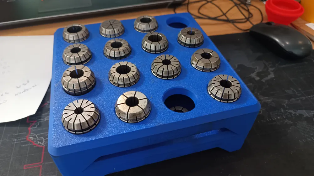 ER32 collet organizer stackable - Free 3D Print Model - MakerWorld