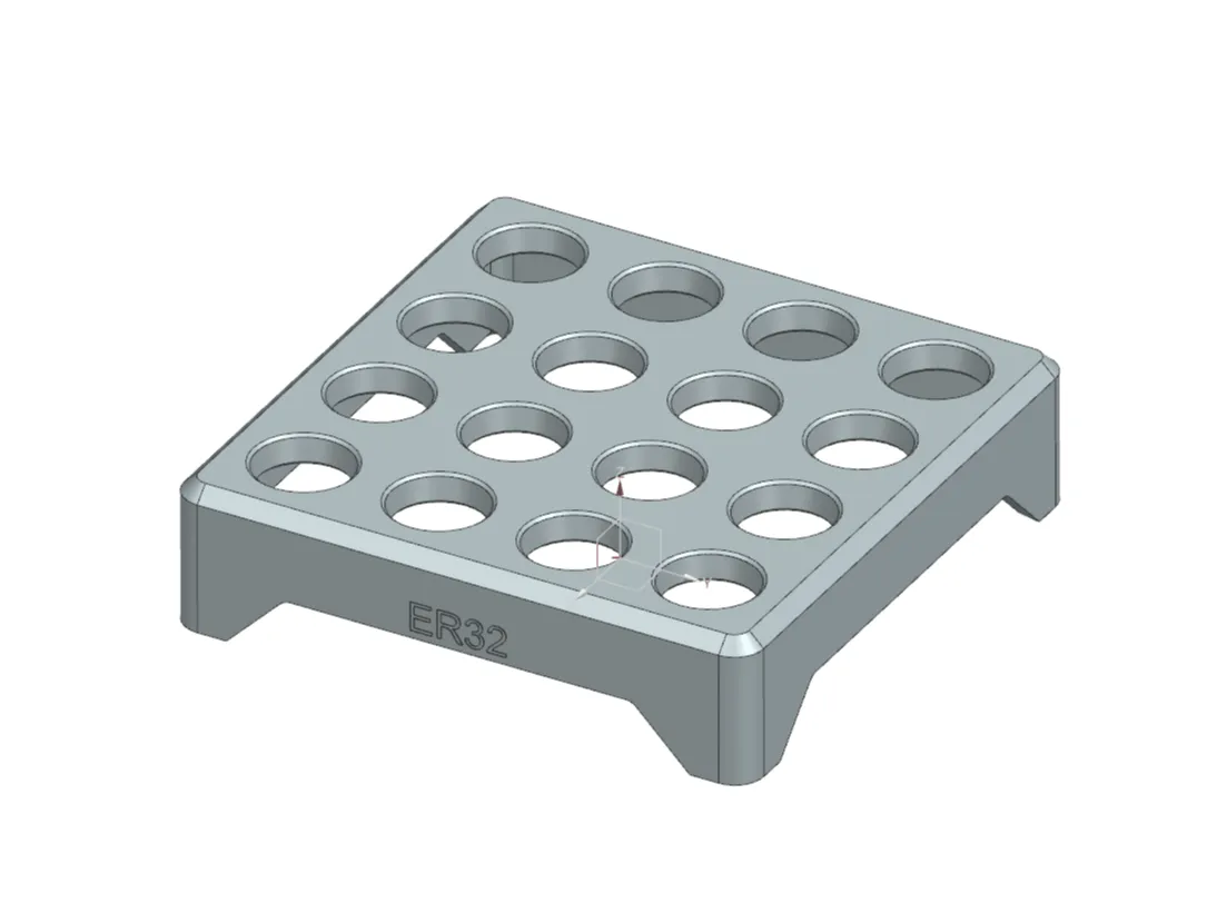 ER32 collet organizer stackable - Free 3D Print Model - MakerWorld