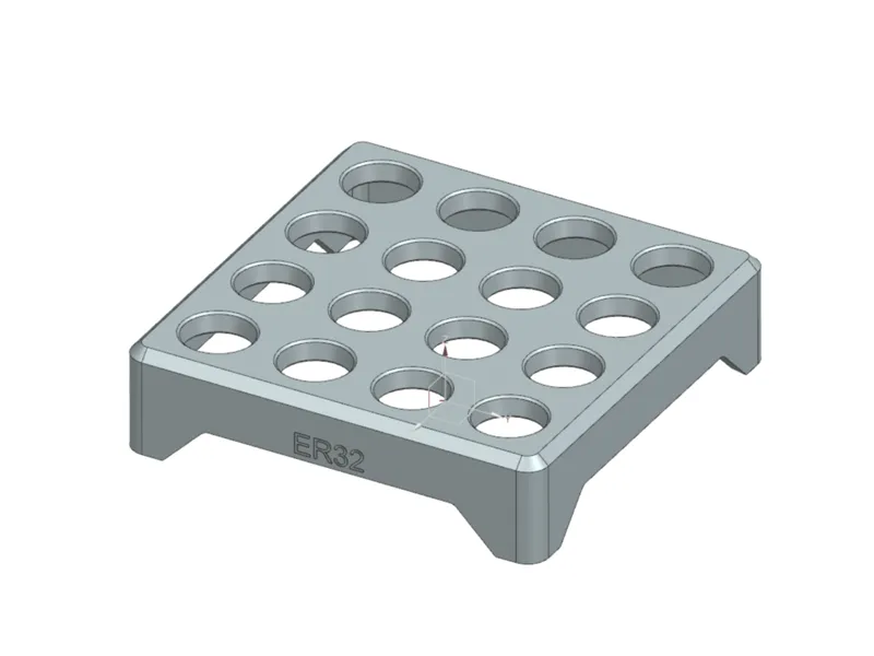 ER32 collet organizer stackable