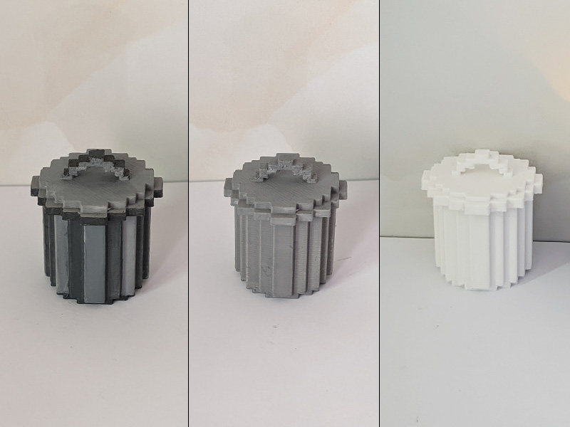 Miniatura 2 do modelo 3D 【像素垃圾桶】是垃圾总会发光（磁控灯）