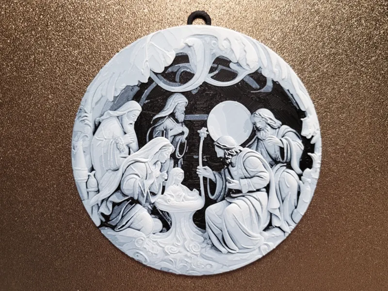 Nativity Scene - Christmas Ball Decoration 120x120