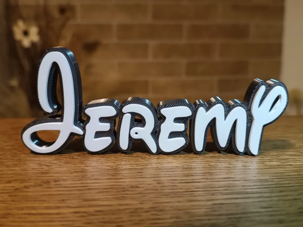 Disney Name Sign Jeremy Kid Room Wall Decor Tag by Fabbiotto MakerWorld ...