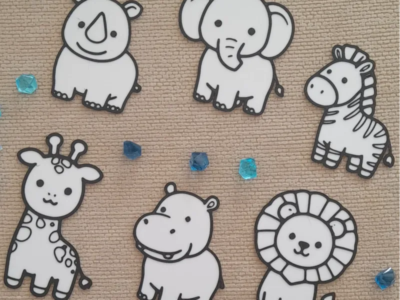 Kit Pintura Infantil. A Savana. Fácil impressão