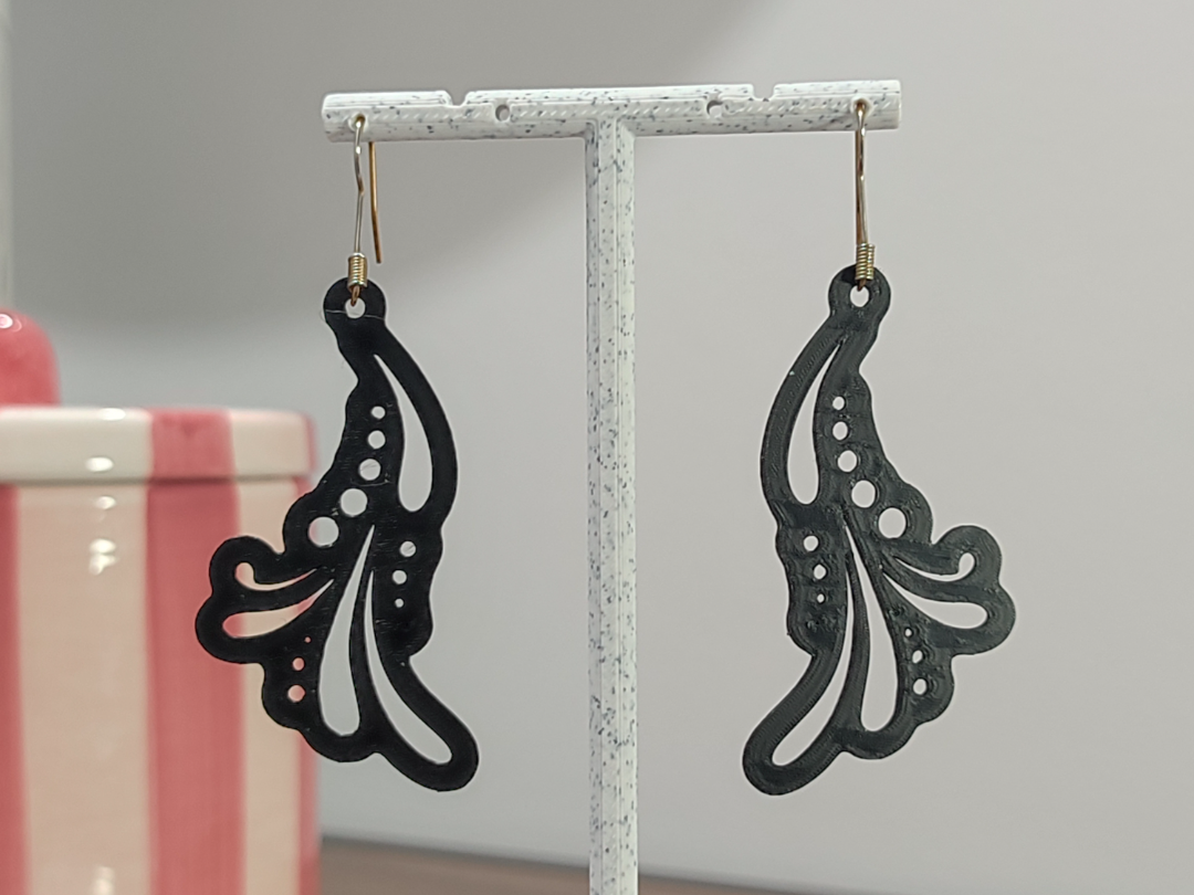 Aretes Paisley Étnico 3D model by Layered Art 3D